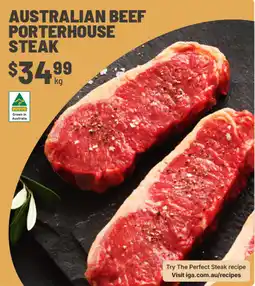 IGA Australian beef porterhouse steak offer