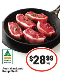 IGA Australian lamb rump steak offer