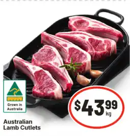IGA Australian lamb cutlets offer