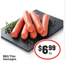IGA Bbq thin sausages offer