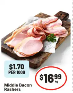 IGA Middle bacon rashers offer