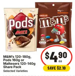 IGA Mars Pods Maltesers offer