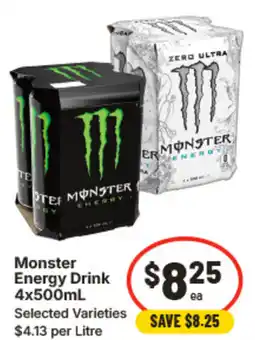 IGA Monster energy drink offer