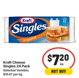 IGA Kraft cheese singles offer