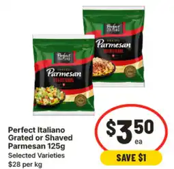 IGA Perfect italiano grated or shaved parmesan offer