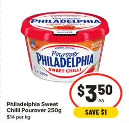 IGA Philadelphia sweet chilli pourover offer