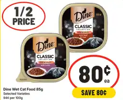 IGA Dine wet cat food offer