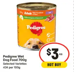 IGA Pedigree wet dog food offer