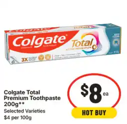 IGA Colgate total premium toothpaste offer