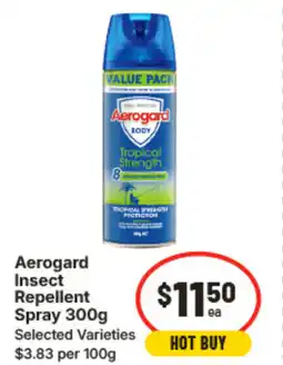 IGA Aerogard insect repellent spray offer