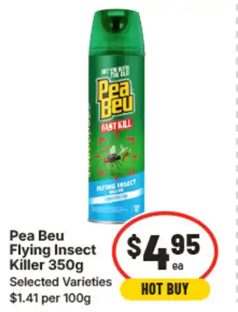 IGA Pea beu flying insect killer offer