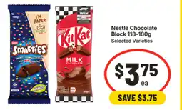IGA Nestlé chocolate block offer