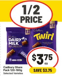IGA Cadbury share pack offer