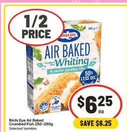 IGA Birds eye air baked crumbed fish offer