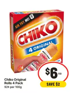 IGA Chiko original rolls offer