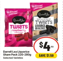 IGA Darrell lea liquorice share pack offer
