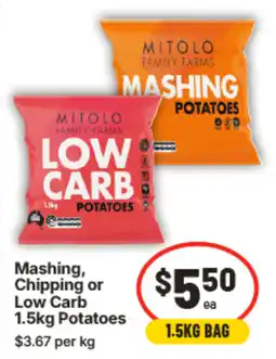 IGA Mashing, chipping or low carb potatoes offer