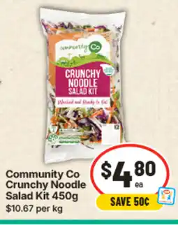 IGA Community co crunchy noodle salad kit offer