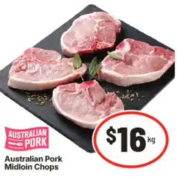 IGA Australian pork midloin chops offer
