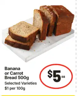 IGA Banana or carrot bread offer