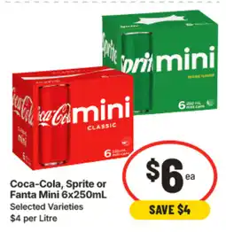 IGA Coca-cola, sprite or fanta mini offer