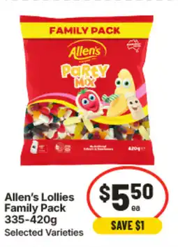 IGA Allen's lollies family pack offer