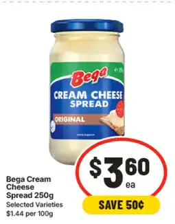 IGA Bega cream cheese spread offer