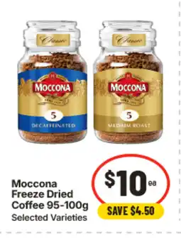IGA Moccona freeze dried coffee offer