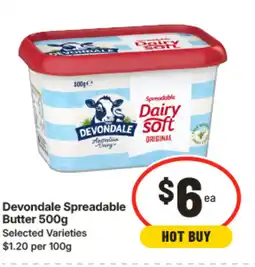 IGA Devondale spreadable butter offer