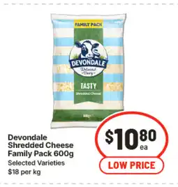 IGA Devondale shredded cheese family pack offer
