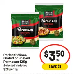 IGA Perfect italiano grated or shaved parmesan offer