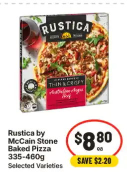 IGA Rustica by mccain stone pizza baked pizza offer