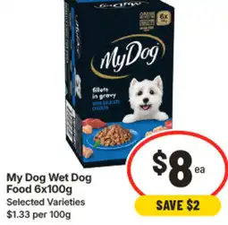 IGA My dog wet dog food offer
