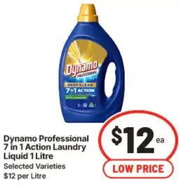 IGA Dynamo professional 7 in 1 action laundry liquid offer