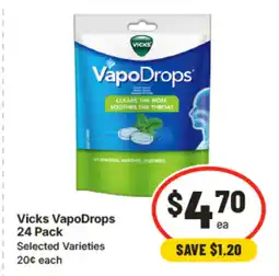 IGA Vicks vapodrops offer