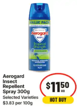 IGA Aerogard insect repellent spray offer