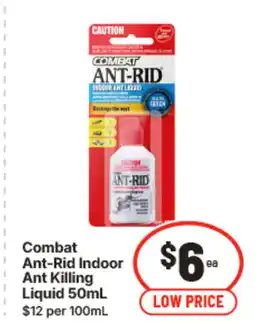 IGA Combat ant-rid indoor ant killing liquid offer