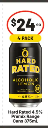 IGA Hard rated 4.5% premix range cans offer