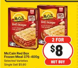 IGA Mccain red box frozen meal offer