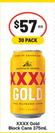 IGA Xxxx gold block cans offer