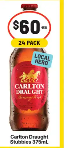 IGA Carlton draught stubbies offer