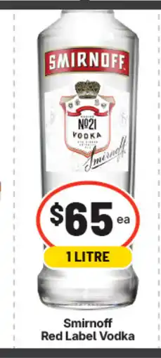 IGA Smirnoff red label vodka offer