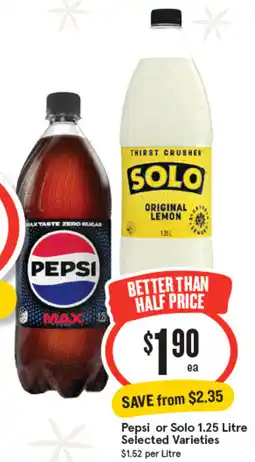 IGA Pepsi or solo offer