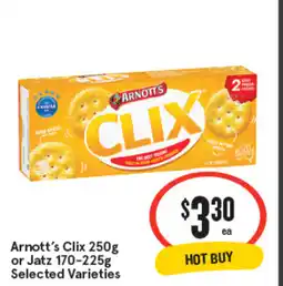 IGA Arnott's clix or jatz offer