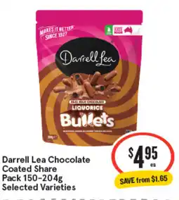 IGA Darrell lea chocolate coated share pack offer