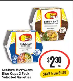 IGA Sunrice microwave rice cups offer