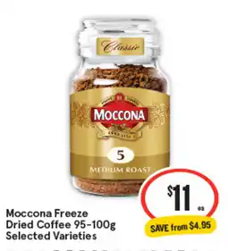 IGA Moccona freeze dried coffee offer