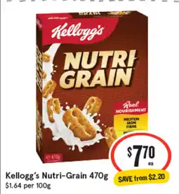 IGA Kellogg's nutri-grain offer