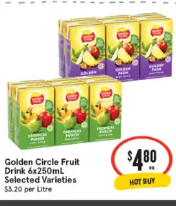 IGA Golden circle fruit drink offer