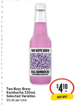 IGA Two boys brew kombucha offer